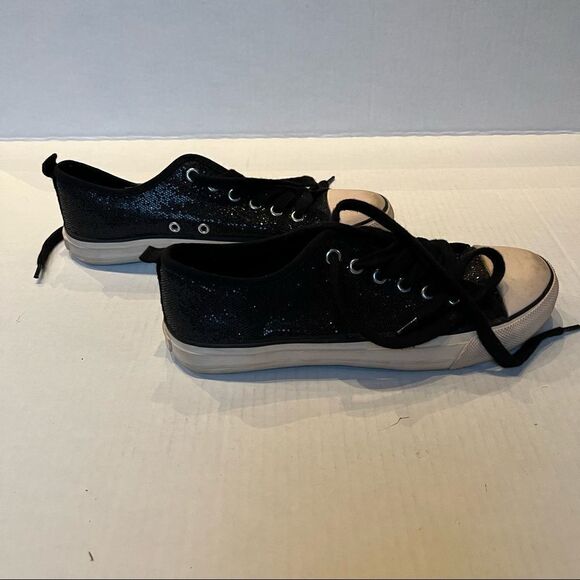 American Eagle Outfitters sneakers black sparkly Size 8 Very good condition - Picture 5 of 8